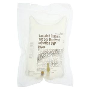 Viaflex IV Injection Solution Dextrose 5%/Lactated Ringers 500mL Plstc Cntnr Ea, 24 EA/CA