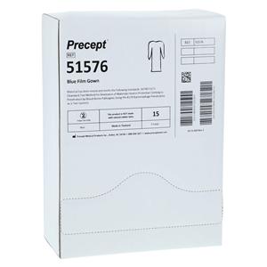 Gown Polyethylene X-Large Blue 15/Bx