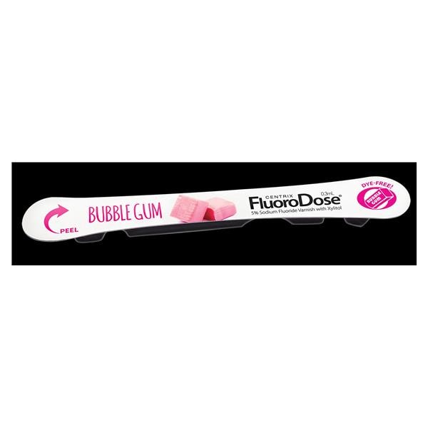 FluoroDose Varnish 5% Sodium Fluoride 0.3 mL Bubblegum 1200/Pk