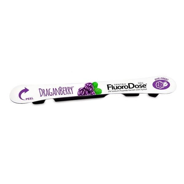 FluoroDose Varnish 5% Sodium Fluoride 0.3 mL DraganBerry 120/Pk