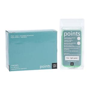 Points Bendable Applicator Brush Fine Light Green 400/Bx
