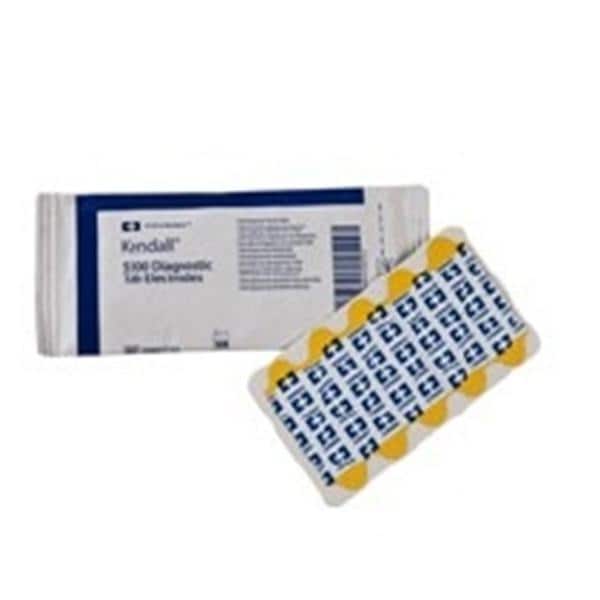 Q-Trace Gold Electrocardio Electrode 1x7/8" Silver Chloride f/ Rstng EKG 100/Pk, 20 PK/CA