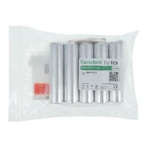 TCS Karadent Thermoplastic Semi-Rigid Flexible Stndrd Pnk Lrg 25mm Crtrdg 5/Pk