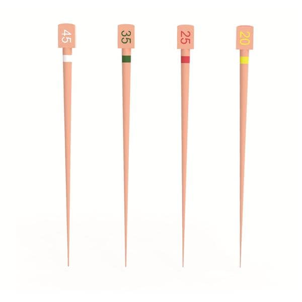 Genius Gutta Percha Points Size #25 Red 60/Pk