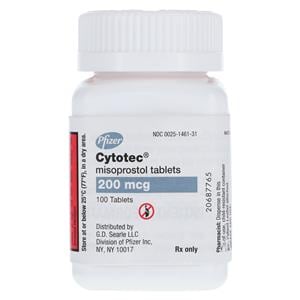 Cytotec Tablets 200mcg Bottle 100/Bottle Each
