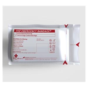 Emergency Bandage Trauma Bandage Elastic 4x63" White Sterile Ea