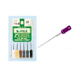 K-File 21 mm Size 130 Stainless Steel 0.02 6/Pk