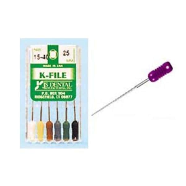 K-File 31 mm Size 60 Stainless Steel Blue 0.02 6/Pk