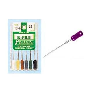 K-File 31 mm Size 15-40 Stainless Steel Assorted Assorted 0.02 6/Pk