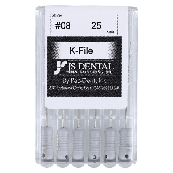 K-File 25 mm Size 08 Stainless Steel 0.02 6/Pk