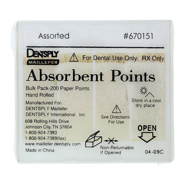 Absorbent Points 200/Bx