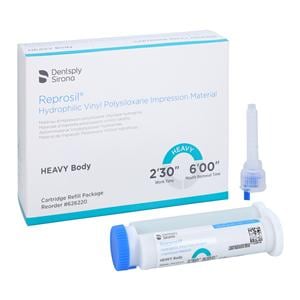 Reprosil Impression Material Cartridge 50 mL Heavy Body Refill 4/Pk