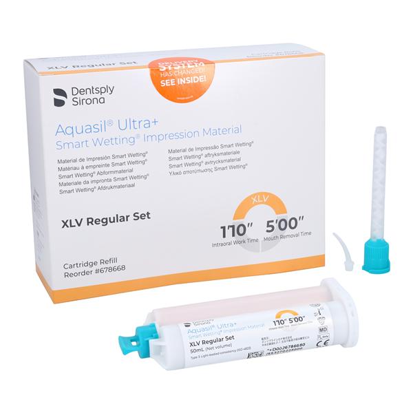 Aquasil Ultra+ Smart Wetting Impression Material Extnd St 50 mL XLV Crtrdg 4/Pk