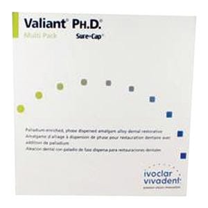 Valiant Ph.D SureCap Alloy Capsules Triple Spill Regular Set 500/Bx