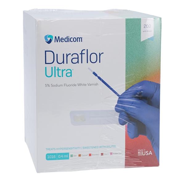 Duraflor Ultra Varnish Fluoride Releasing 0.4 mL Bubblegum White 200/Bx