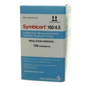 Symbicort Inhalation Aerosol 160/4.5mcg Inhaler 10.2gm Each
