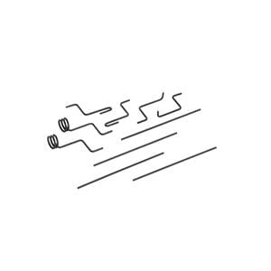 Support Wire Mesh Tray 4 Straight 10/Pk