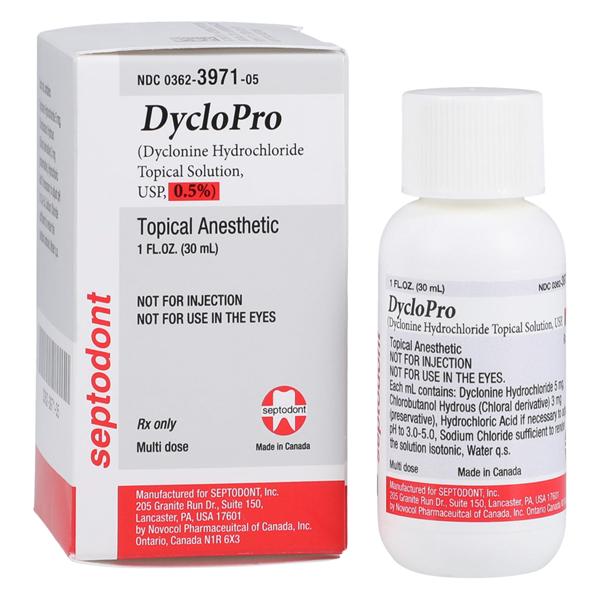 DycloPro Topical Anesthetic Liquid Non-Flavored 1 oz Jar Ea