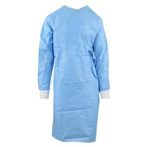 Ultra Non Reinforced Surgical Gown AAMI Level 3 SMS Std / XL Blue / Yellow 30/Ca
