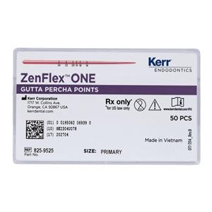 ZenFlex ONE Hand Rolled Gutta Percha Points Size #25 Red 50/Bx