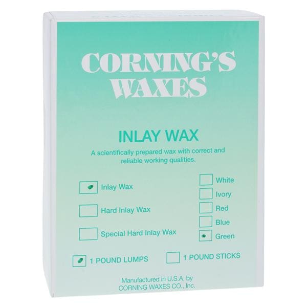 Wax Inlay Lump Green 1Lb