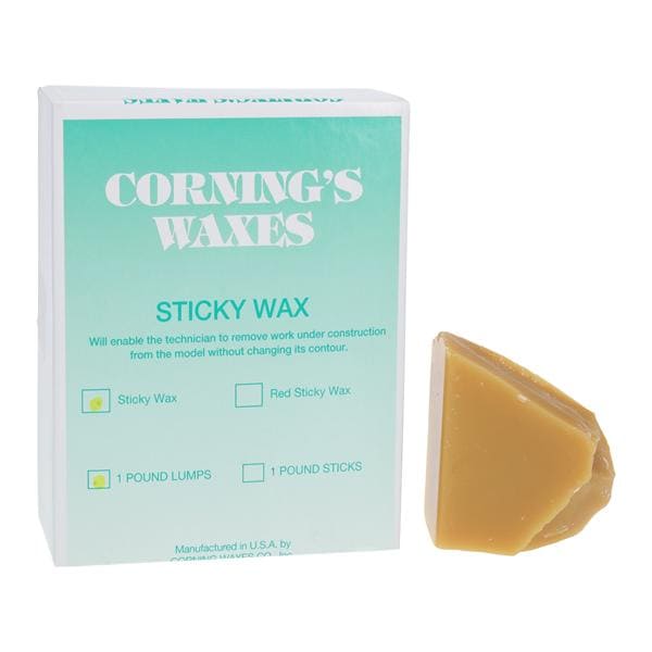 Wax Sticky Lump Yellow Lb