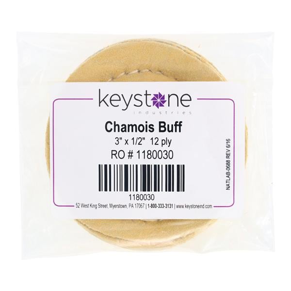 Buff Chamois 3" x 12 Ply Ea
