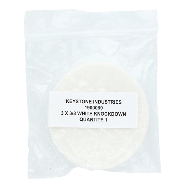 Acrylic Aluminum Oxide Knock Down Wheels White Ea