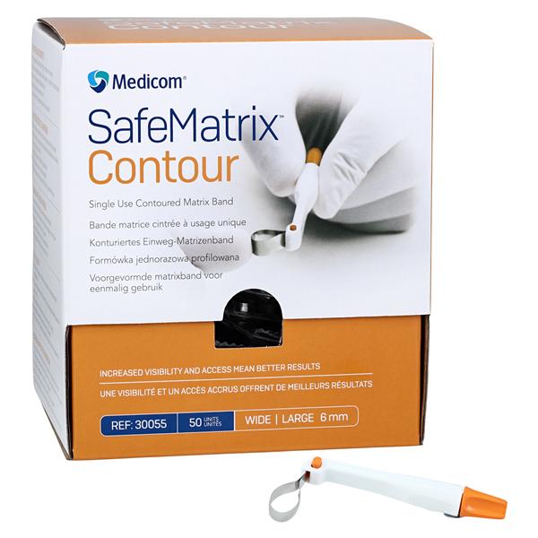 SafeMatrix Contoured Matrix Band Wide 50/Bx