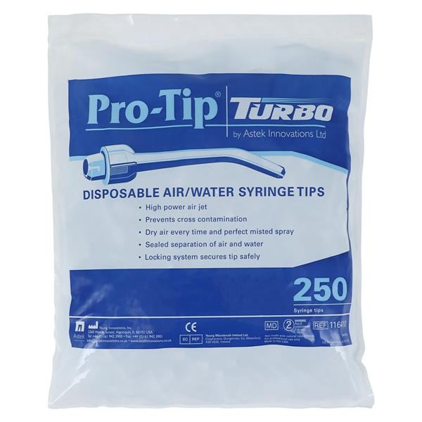 Pro-Tip Turbo Air / Water Syringe Refill White 250/Bg