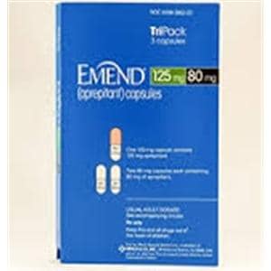 Emend Capsules 125mg/80mg TriPack 3/Package Each