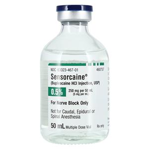 Sensorcaine Injection 0.5% MDV 50mL Each