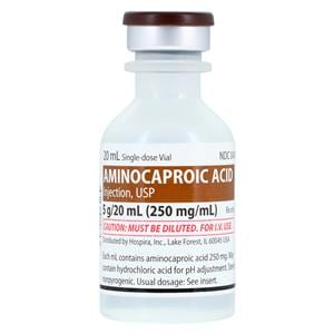 Aminocaproic Acid Injection 250mg/mL SDV 20mL Each