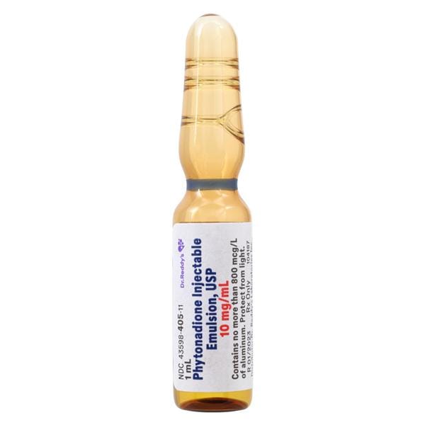 Phytonadione (Vitamin K) Injection 10mg/mL Ampule 1mL Each