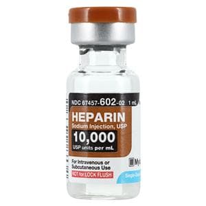 Heparin Sodium Injection 10,000U/mL SDV 1mL Each