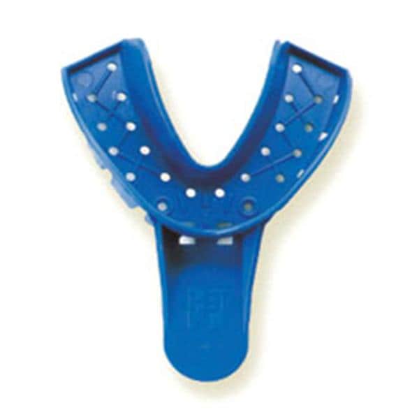 Tray-Aways Disposable Double Arch Impression Tray Perforated 4 Med Lower 12/Bg