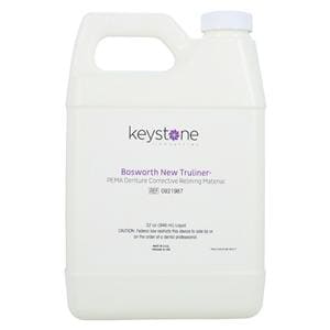New Truliner Denture Resin Corrective Reline Material Liquid 15-20 Minutes 32oz