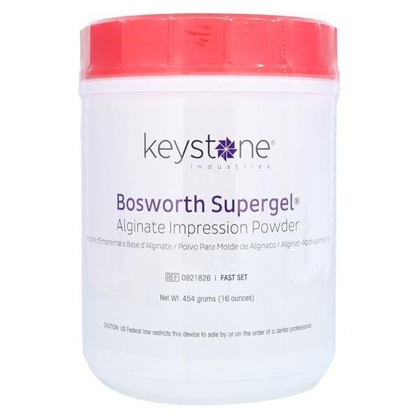 Supergel Alginate 1 Lb Canister Package Fast Set Controlled Flow 1Lb, 12 EA/CA