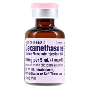 Dexamethasone Sodium Phosphate Injection 4mg/mL Vial 5mL Each