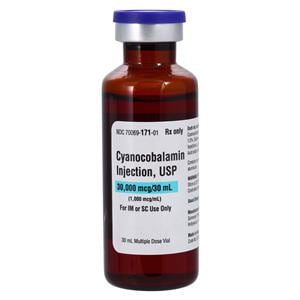 Cyanocobalamin Injection 1000mcg/mL MDV 30mL Each