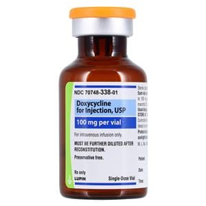 Doxycycline Hyclate Powder for Injection 100mg/Vl SDV Each, 160 EA/CA