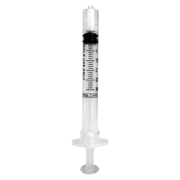 Syringe 3cc Luer Lock InviroSnap _ 100/Bx, 8 BX/CA
