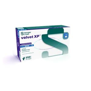 velvet XP 250 Nitrile Exam Gloves Small Violet Blue Non-Sterile