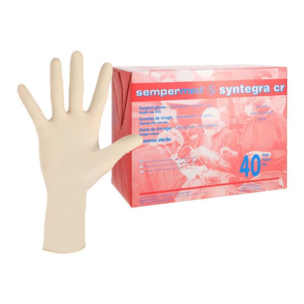 SemperMed Syntegra CR Chloroprene Surgical Gloves 7 Natural 40/Bx
