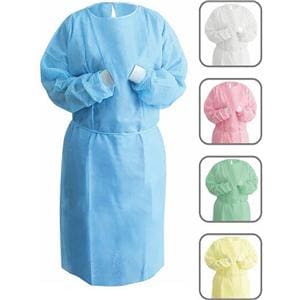 Unipack Isolation Gown Not AAMI Rated SMS Regular Blue 50/Ca