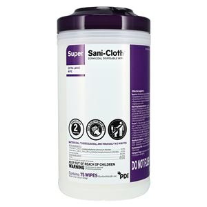 Super Sani-Cloth Germicidal Wipes X-Large 75/Cn