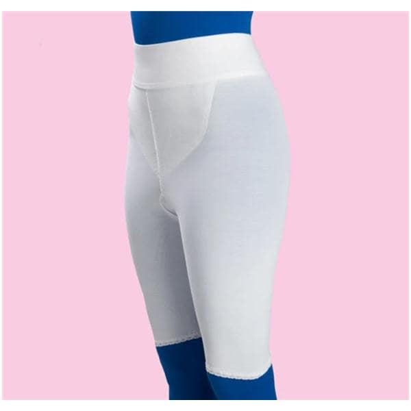 Compression Girdle Above Knee Large 41-45" White