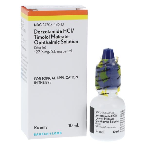 Dorzolamide Timolol Ophthalmic Solution 22.3/6.8mg/ml Bottle 10mL Each