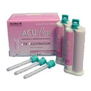 ACU-flow Bite Registration 50 mL 45 Second Set Unflavored Complete Kit 6/Pk