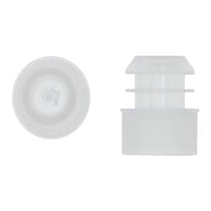 S/P Accutube Test Tube Flange Plug Cap LDPE Clear 1000/Pk